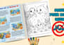 design custom coloring book and storybook illustration